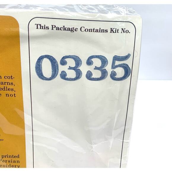 VTG NOS 1984 Creative Circle BIRCH HILL FARM 0335 Sealed Crewel Kit Persian Wool - Picture 4 of 8